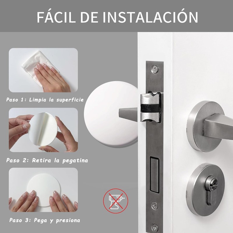Toketa protector de Pared Puerta, Topes de Puerta Juego de
