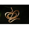 Hammered Copper Heart Pendant by Listed American Artist E.J. Gold