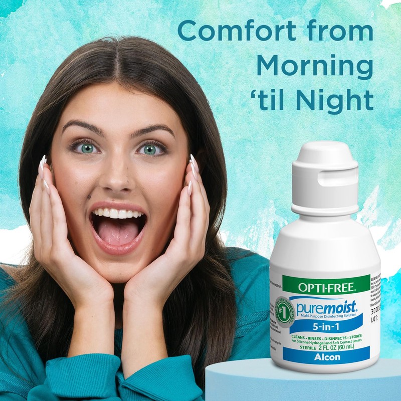 Opti-Free Puremoist Multi-Purpose Contact Lens Cleaning and Disinfecting Solution with