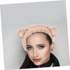 OATIPHO Cute Bear Plush Hair Band Skincare Wristband for Face