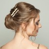 MOTIBACK Pearl Hair Clips Barrettes for Women - 4PCS Elegant