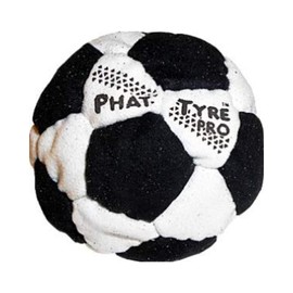 DIRTBAG PT Pro 32 Panel Footbag Hacky Sack, Flying Clipper Original Design, Steel Pellet Filled for Maximum Control Handsewn - Black/White.