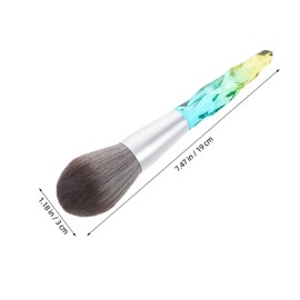 Healeved Makeup Brushes Acrylic Set Ice Prism Blurring Brush for Foundation Loose Powder Girls Boys and Girls Portable Beauty