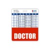 Doctor Badge Buddy Horizontal w/Height & Weight Conversion Charts (Oversized,