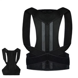 Back Brace Posture Corrector - Adjustable Back Brace & Straightener - Back Support and Posture Trainer for Thoracic Kyphosis and Shoulder Neck Discomfort Relief