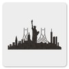 MAGJUCHE New York Stencil 12 Inches, Reusable New York City Skyline Stencil for Painting DIY Crafts Decor
