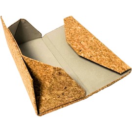 Simaru Glasses Case Hard Case Made of Cork, Vegan Sunglasses Case with Magnetic Closure, Foldable Glasses Case, Sunglasses for All Sizes, Robust Protection for Travel and Everyday Use