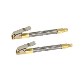 INFINAUTO 2pcs 10cm Car Tire Air Inflator Hose Adapter Extension Quick Connect Stylish Design