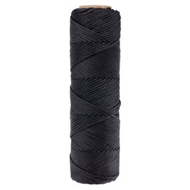 Golberg Tarred Twine Bank Line (#18 - #36) - 100% Nylon Fiber - Utility Twine for Gear Bundles, Home Improvement, Construction, Crafting, Landscaping, Survival, and More (100-500 Feet)
