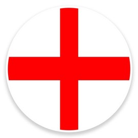 2 x 10cm/100mm England Flag Map Window Cling Sticker Car Van Campervan Glass #9032