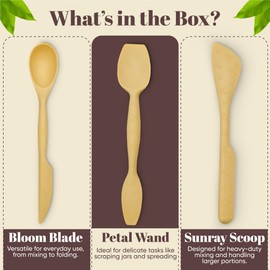 JIG TRIO Silicone Spatula Set by JIG JAR – 3-Piece Double-Headed Baking & Cooking Utensils, BPA-Free, Heat-Resistant, Nonstick Safe Kitchen Tools – Yellow