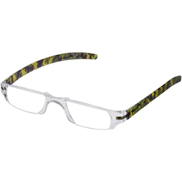 Fisherman Eyewear Slim Vision Rimless Reading Glasses, Camouflage (+2.00) (50484FE)