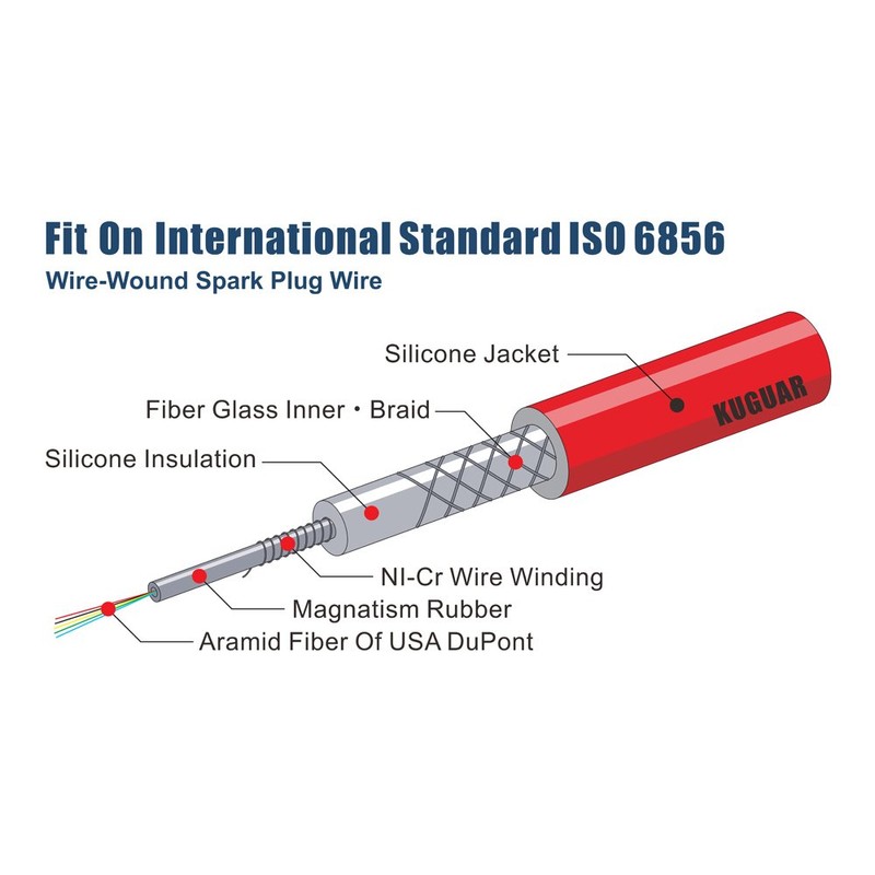 Spark Plug Wires Sets Igniton Set 8mm High Performance Plug