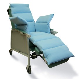NYOrtho Geri-Chair Comfort Seat Full 72"x18" - Water-Resistant Cushion for Elderly or Disabled - Soft Microfiber Fill - Hook and Loop Straps - 18-24” Wide Coverage - Made in USA - Machine Washable