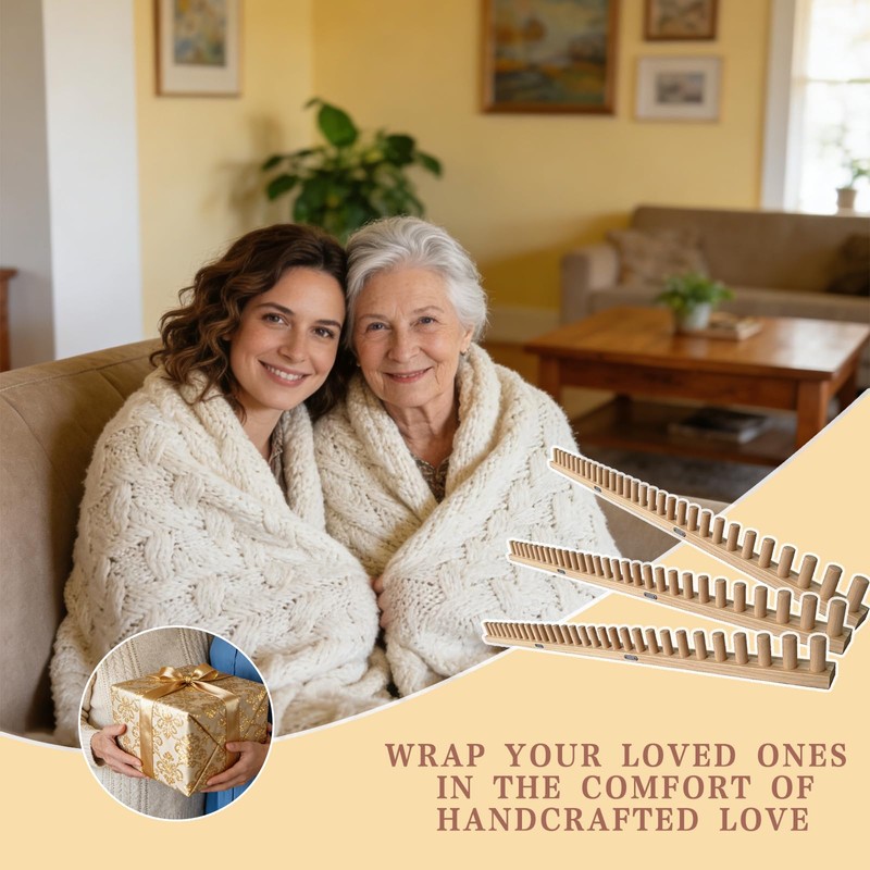 FRYTEPUYE Chunky Blanket Loom - Loom for DIY Throw Blankets,