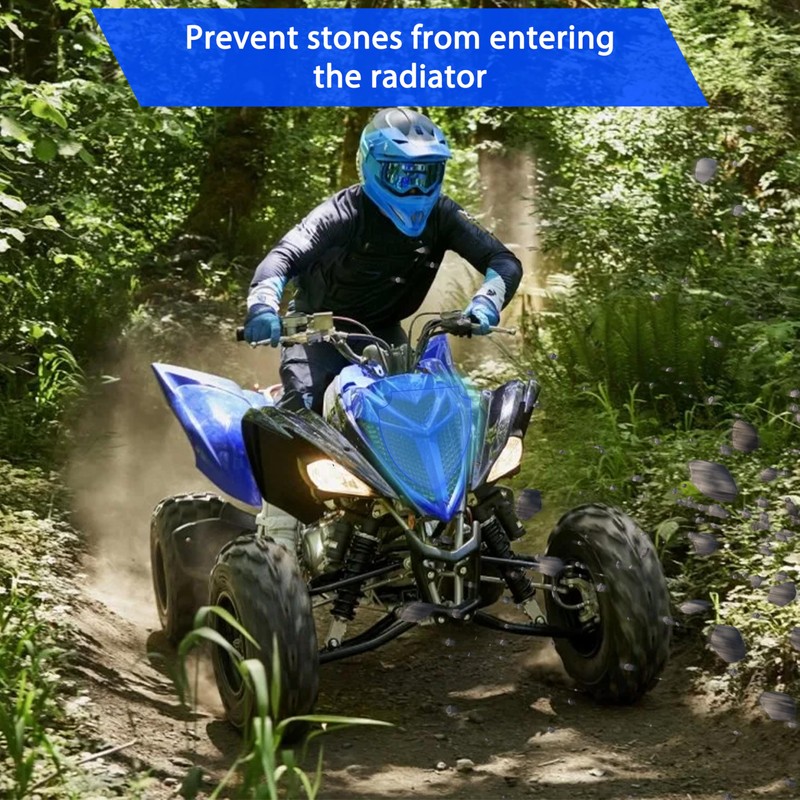 SAUTVS Mesh Grill Radiator Guard Protector for Yamaha Raptor 700,