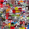 100 Pcs Rock and Roll Music Stickers, Band Sticker for