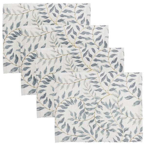 Evans Lichfield Vinea Set of 4 Indoor/Outdoor Placemats, Green