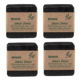 Immi Jabón Detox Carbón Activado Immi Natural Vegano.