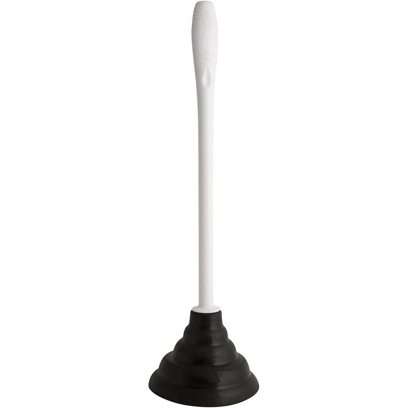 PlumbCraft Heavy-Duty Plunger, Toilet Brush, and Caddy 7506400, Versatile Bathroom