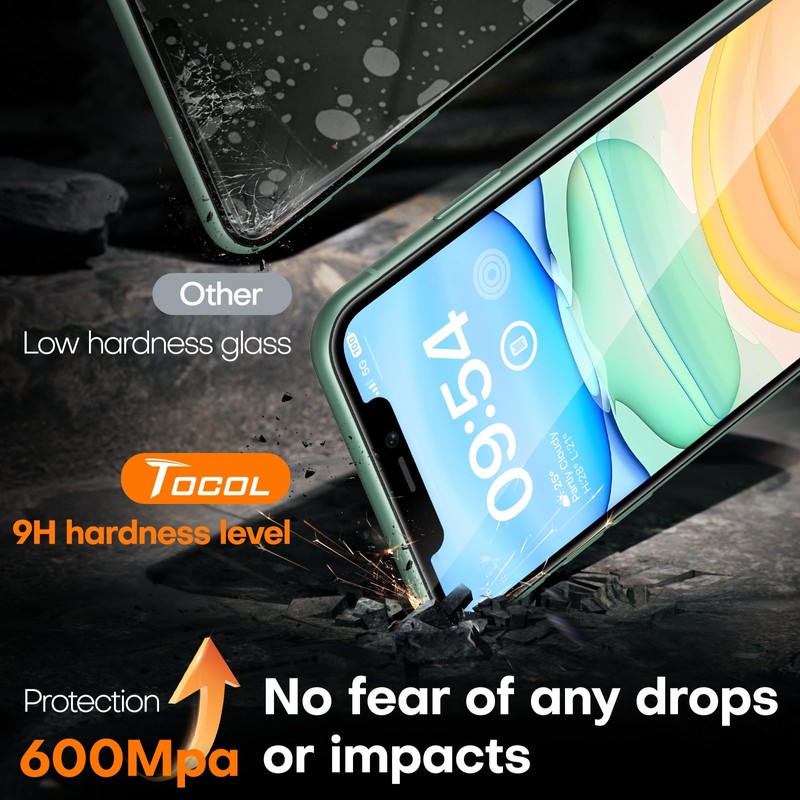 TOCOL for iPhone 11 / iPhone XR Screen Protector 9H