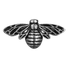 Solid Brass Bee Door Knocker,6.3 Inches Wide,3.5 inches Tall (Antique Silver)