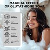 Princess Belle Glutathione Soap, Natural Exfoliating Bar Soap for Dirt,
