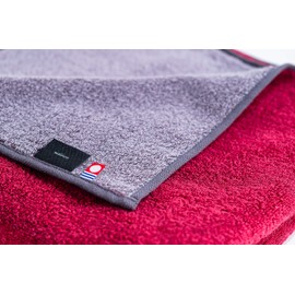 kainoo Imabari Towel, Traditional Japanese Color, 23.6 x 47.2 inches (60 x 120 cm), Red Type, Soy Color x Grote, Made in Japan, High Quality, Imabari, Plain, Gentle Touch, Commercial Towel, Kitchen