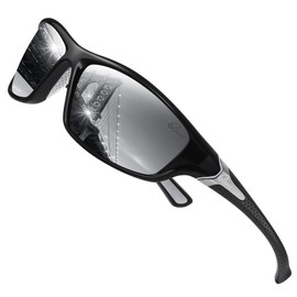 Bevi Square Polarized Sunglasses UV 400 Protection with TR90 Lightweight Frame Glasses for Women Men 2954C2