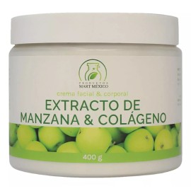 Productos Mart Mexico Crema Facial Y Corporal De Manzana & Colágeno (400g) 12 Pack