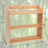 Bambition Bamboo Spice Rack Organizer, 3 Tier Spice Jars Shelf