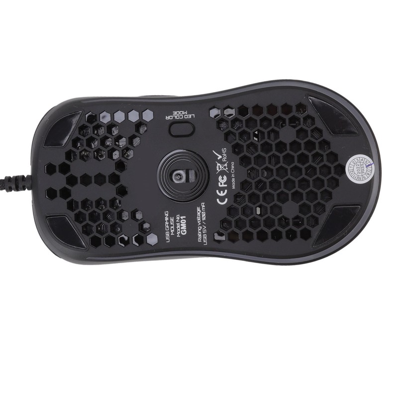 RGB Mouse Cellular Hollow Design Lightweight Wired Backlight 12000DPI 6