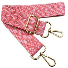 Adjustable Shoulder Strap Bag, Multicoloured Options, Bag Straps for Changing, Bag Strap Wide with Carabiner Gold, 80-130 cm Carry Strap, Bag for Women, Shoulder Strap, Modern Handbag, 3.8 cm, 703