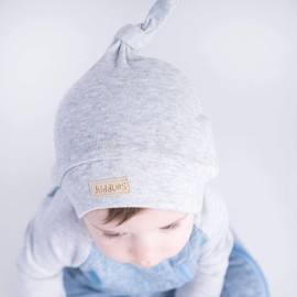 Juddlies - Baby Infant Unisex - Newborn Hat - Light Grey Fleck - 0 to 3 Months