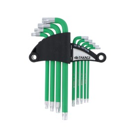 Takagi HANDIWORK Color Coated Hex Robe, Green, Set of 9, No.102