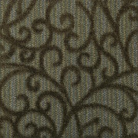 Shaw 00335 Green Carpet Tile-24""x 24""(12 Tiles/case, 48 sq. ft./case), brown/gold/blue/orange