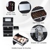 Joligrace Extra Large Makeup Train Case Nail Polish with Drawer