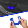 BESTZHEYU 2PCS Blue Front Tow Hooks Covers Compatible with RAM