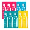 [Dencle] 10 all-in-one care toothbrushes (3-stage separated bristles/dental/tartar/interdental brush) / [덴클] 올인원 케어 칫솔 10개(3단분리모/치과/치석/치간칫솔)
