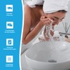 Bächlein Universal Drain Fitting without Overflow (Brushed Stainless Steel) -