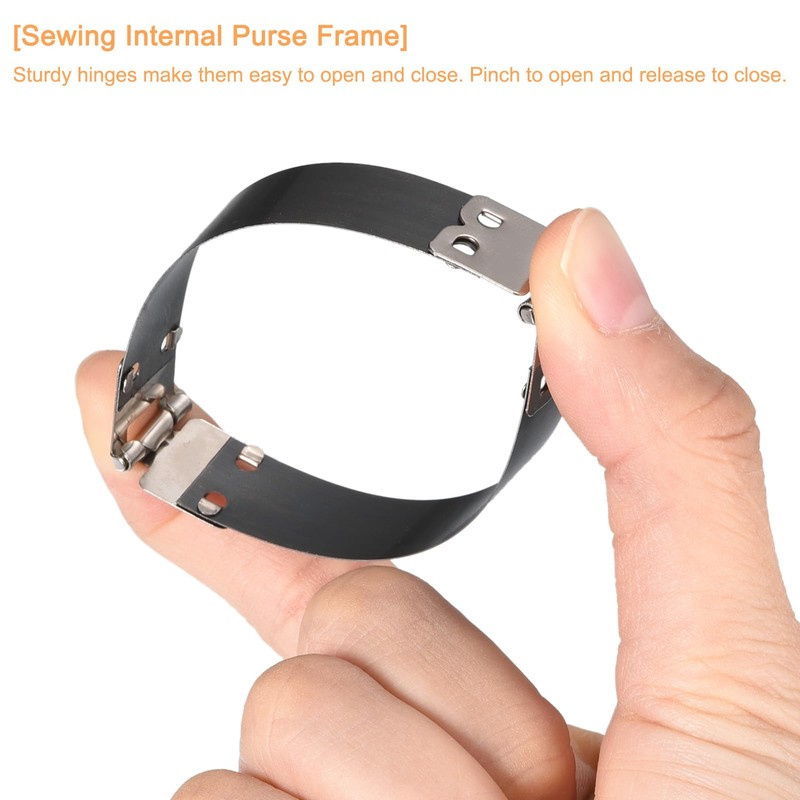 sourcing map Metal Internal Flex Frames, 15Pcs 85mm/3.35" Long Lock