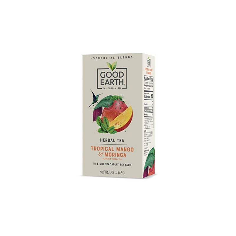 Good Earth Sensorial Blend Flavored Herbal Tea Tropical Mango and