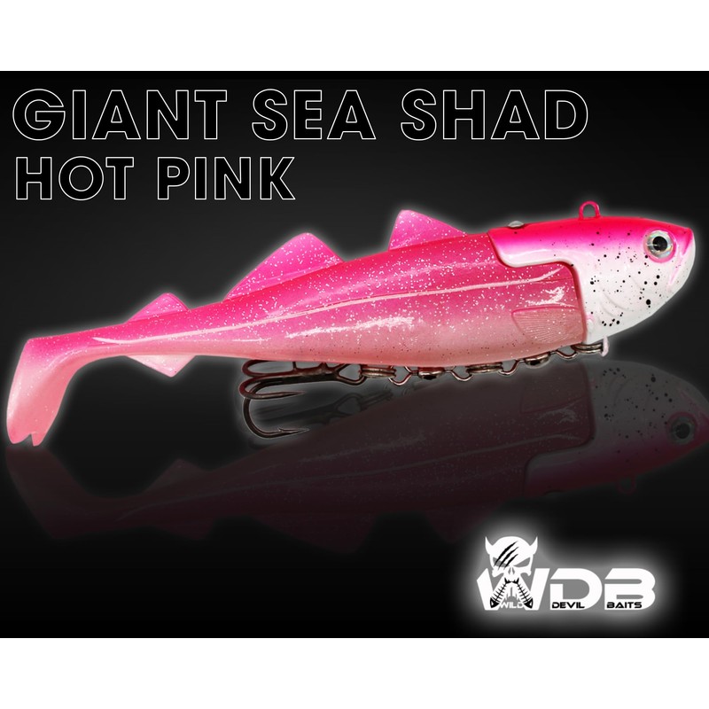 Angel-Berger Wild Devil Baits Giant Sea Shad Halibut Pollock Bait