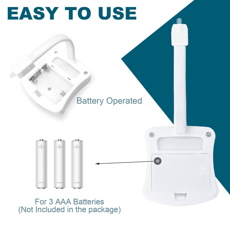 MIEFL Toilet Light Motion Sensor Activated 16 Colors Changing, 3