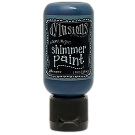 Balmy Night - Dylusions Shimmer Acrylic Paint 1oz Flip Top Bottle