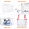 HOMIDEC Shoe Storage, 6 Pack Shoe Organizer Clear Hard Plastic
