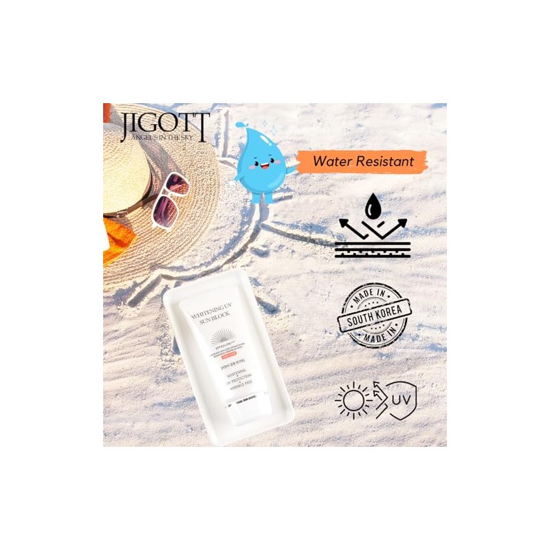 JIGOTT Protector solar con crema aclarante UV FPS 50PA niacinamida,