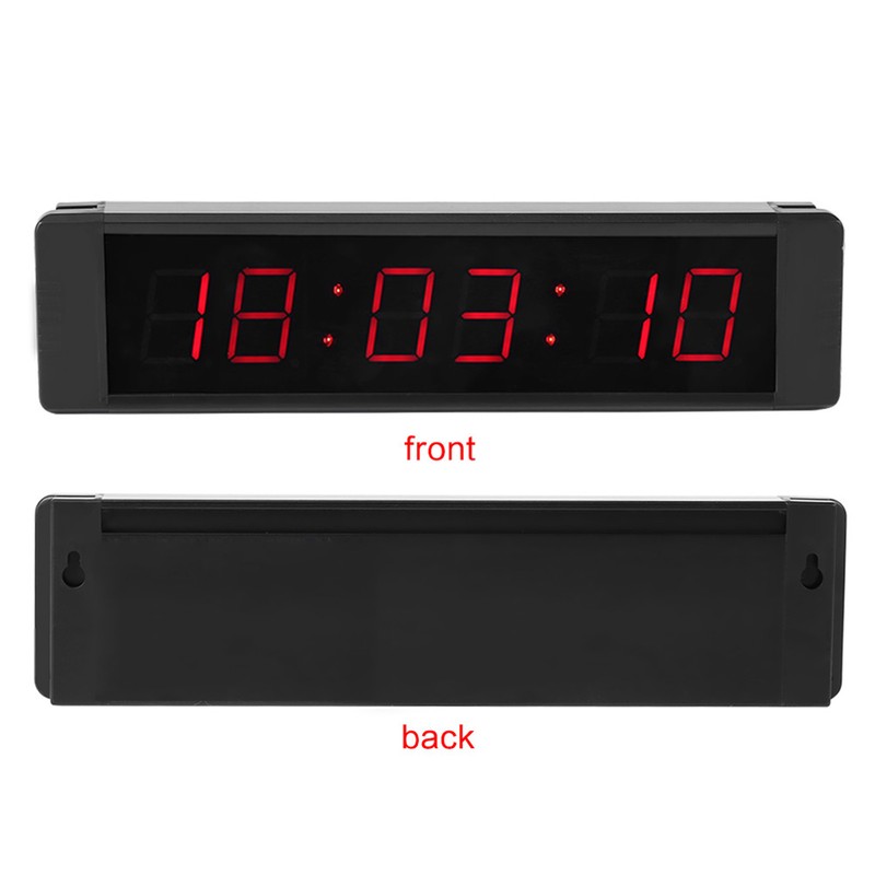 LED Remote Wall Clock Prscise Timer Stopwatch for Fitness Training