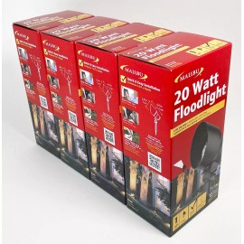 Malibu 9604 20W Landscape Lights Outdoor Floodlight Weatherproof Metal - 4 PACK