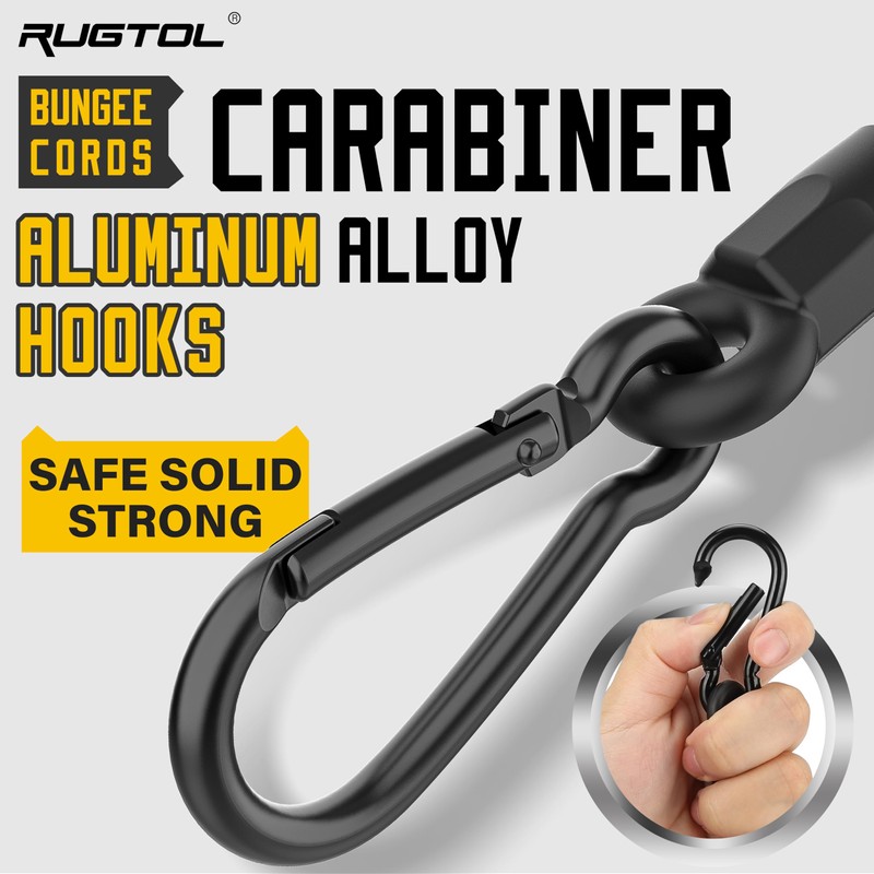 Bungee Cords with Hooks, 12 Inch Long Heavy Duty Bungee